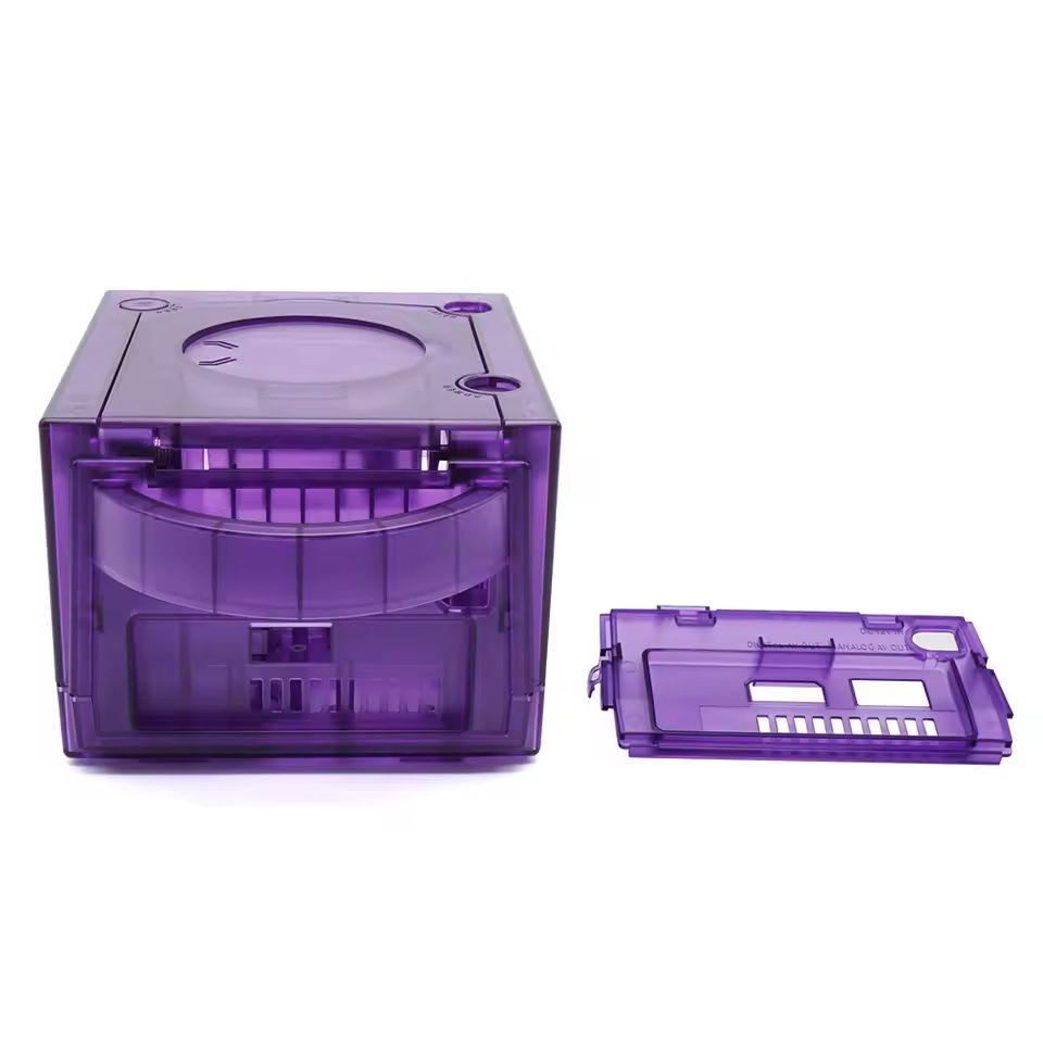 Transparent Replacement Shell For GameCube Console Clear NGC Case Housing Kit purple