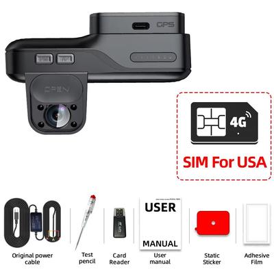 E ACE 4G LTE Dash Cam With GPS & Remote Live View Dual Lens Night Vision Car Recorder For Safety & Surveillance b65 usa Sim Card 32g