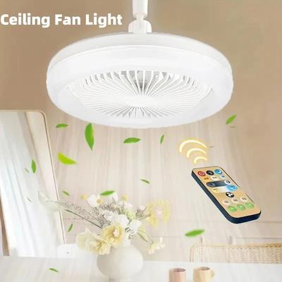 Modern Ceiling Fan With Remote Control Lighting Base, Dual Function Fan & Light Fixture For Bedroom And Living Space Modern Ceiling Fan With Remote Control Lighting Base, Dual Function Fan & Light Fixture For Bedroom And Living Space
