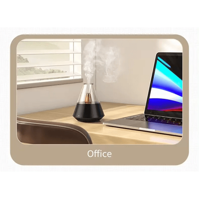 Portable USB Aroma Diffuser Cold Mist Humidifier With Remote Control For Home, Office, Or Bedroom black