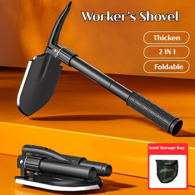 Compact Garden Shovel For Camping, Hiking, Fishing & Emergency Preparedness Compact Garden Shovel For Camping, Hiking, Fishing & Emergency Preparedness