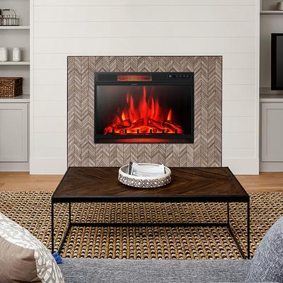 28 Inch Electric Freestanding And Recessed Fireplace With Remote, Realistic Flame & Energy Efficient Heater 28 Inch Electric Freestanding And Recessed Fireplace With Remote, Realistic Flame & Energy Efficient Heater
