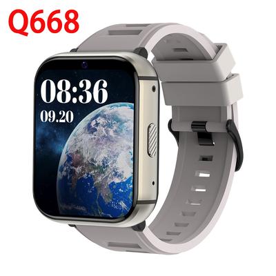 4GB RAM, 64GB ROM Smart Watch For Men, GPS, Dual Camera, Heart Rate Monitor, Waterproof Sports Smartwatch gray