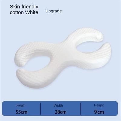 Side Sleeping Memory Foam Pillow For Neck And Face Support white 3.5 In