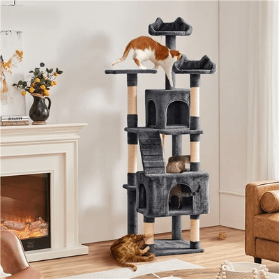 Cat Tree Tower Condo Activity Centre For Indoor Cats, Multi Level Scratching Post, Kitten Playhouse & Cat Furniture Cat Tree Tower Condo Activity Centre For Indoor Cats, Multi Level Scratching Post, Kitten Playhouse & Cat Furniture