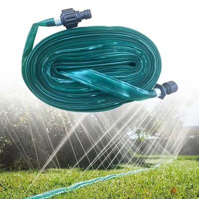 Flexible Garden Soaker Hose With Adjustable Spray Set For Lawn Irrigation 4.5m