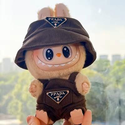 Labubu Corduroy Doll Clothing Set brown
