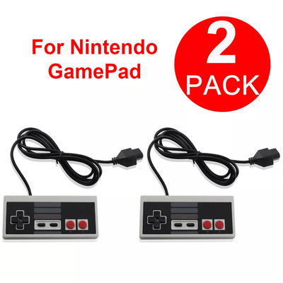 Retro Controller For Original Nintendo NES Console, Wired Gamepad Compatible With Long Cord Replacement Controllers Retro Controller For Original Nintendo NES Console, Wired Gamepad Compatible With Long Cord Replacement Controllers
