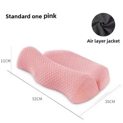 Ergonomic Memory Foam Cervical Pillow For Side Sleepers And Neck Support pink