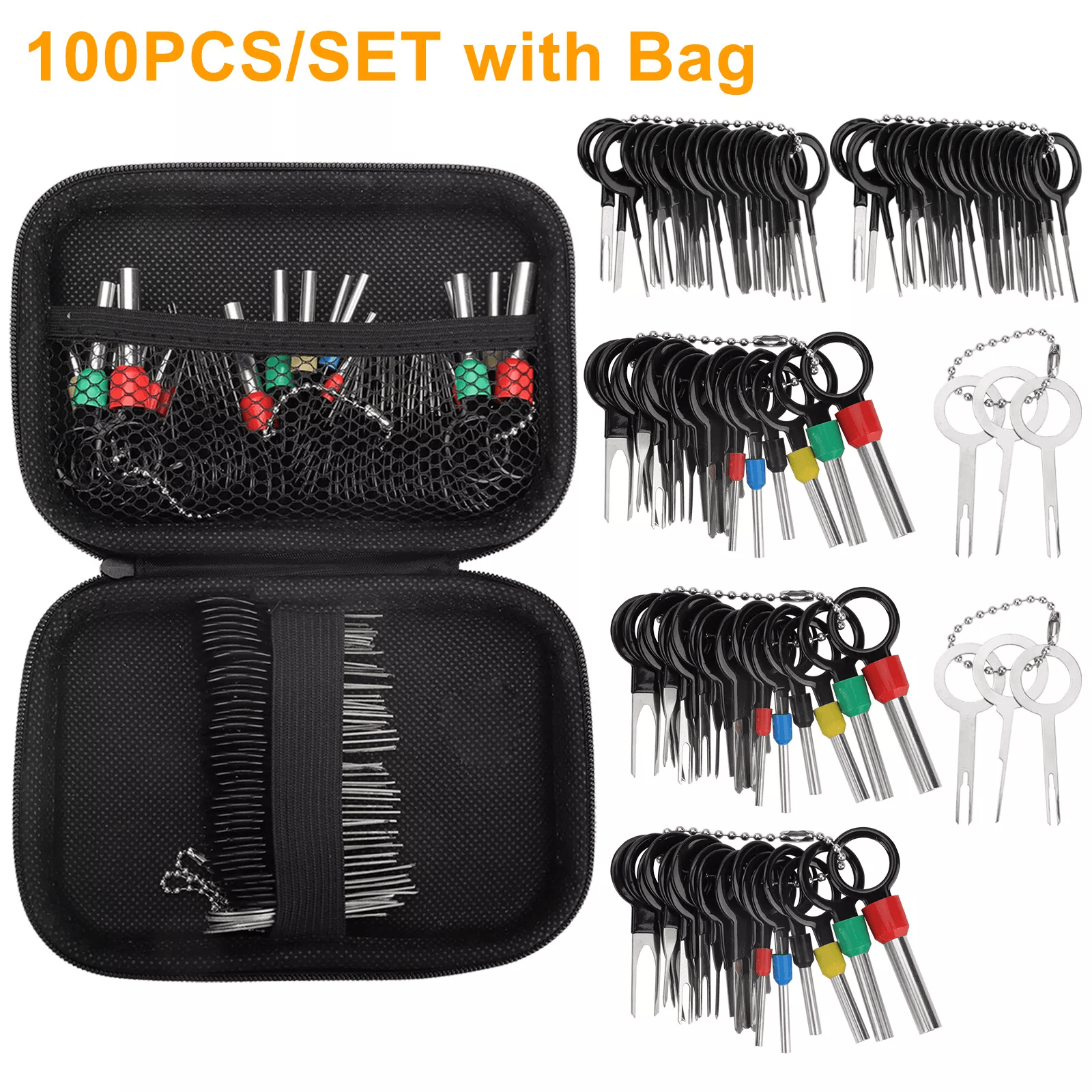 Electrical Pin Ejector Wire Kit Extractor Connector Puller, Terminal Removal Tool Set For Car, Bike & Electronic Wire Electrical Pin Ejector Wire Kit Extractor Connector Puller, Terminal Removal Tool Set For Car, Bike & Electronic Wire