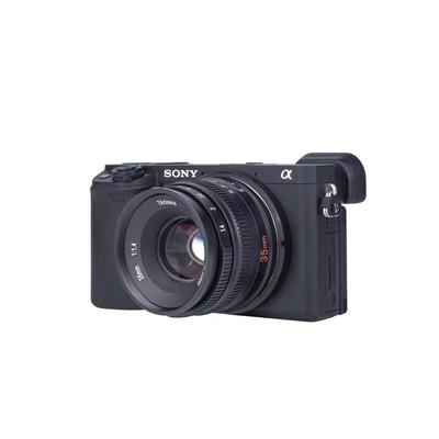 35mm F1.4 Prime Camera Lens For Sony Fujifilm Nikon Canon Mirrorless black sony E Mount