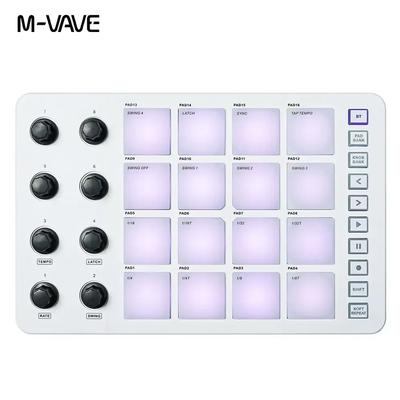Pad Controller Keyboard USB Key With Drum Pads, 8 Knobs, Music Production Software, Wireless Bluetooth MIDI Keyboard pad