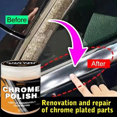 Car Restoration Paste Metal Polish Cream For Wheels, Door Handles & Window Trim Auto Detailing Essential car Restoration Paste Metal Polish Cream For Wheels, Door Handles & Window Trim Auto Detailing Essential