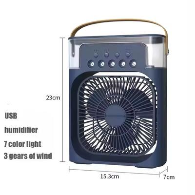 3 in 1 Portable Air Conditioner Fan With LED Night Light & Humidifier blue