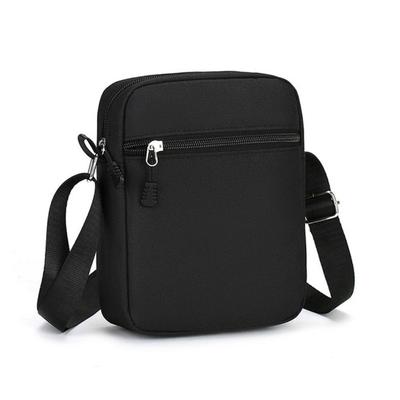 Durable Oxford Shoulder Bag For Men, Black Mini Waist Pack Crossbody Mobile Phone Pouch Travel Organizer Durable Oxford Shoulder Bag For Men, Black Mini Waist Pack Crossbody Mobile Phone Pouch Travel Organizer