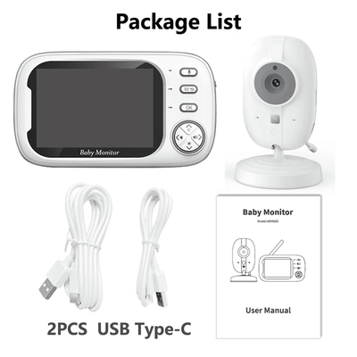 QuietNest Wireless Video Baby Monitor With Night Vision And Two Way Audio white
