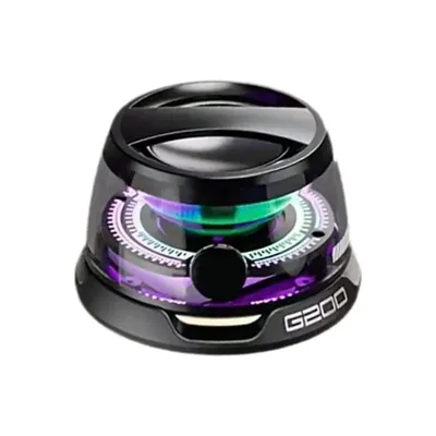 Magnetic Portable Bluetooth Speaker Mini RGB Sound Box, Bluetooth 5.3, HD Stereo, Multifunctional & Travel Friendly black