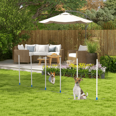 Premium Dog Weave Pole Set Agility Starter Kit, Outdoor Pet Training & Exercise Equipment Premium Dog Weave Pole Set Agility Starter Kit, Outdoor Pet Training & Exercise Equipment