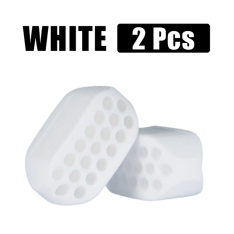Silicone Jaw Exerciser & Facial Toner, Double Chin Reducer & Jawline Fitness Ball For Neck Toning white 2 Pcs