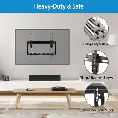 Universal Flat TV Wall Mount Bracket 10 Tilt & Swivel For 32"55" LED TVs Ultra Slim, Heavy Duty VESA Universal Flat TV Wall Mount Bracket 10 Tilt & Swivel For 32"55" LED TVs Ultra Slim, Heavy Duty VESA