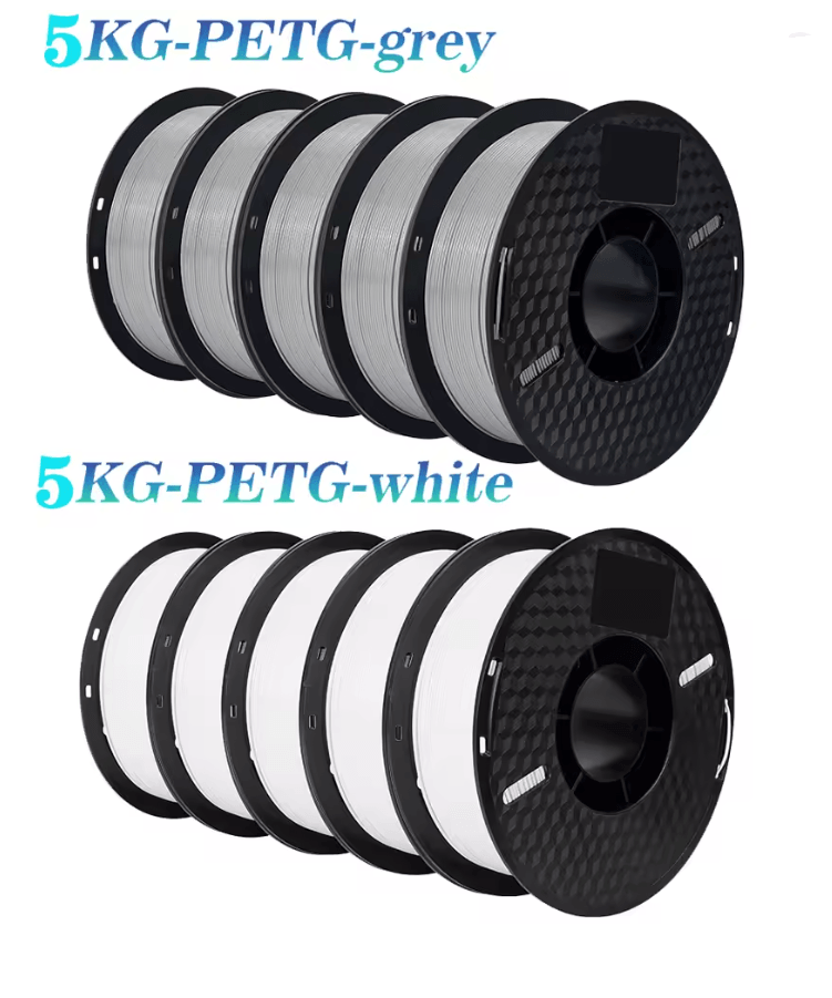 KINGROON 10KG 3D Printer Filament Bundle PLA PETG 1.75mm Mixed Colors For FDM Printing petg D