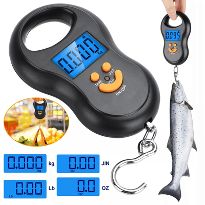 Digital Fish Scale Postal Hanging Hook Luggage Weight LCD Mini Portable Handheld Scale For Travel, Fishing & Home Use Digital Fish Scale Postal Hanging Hook Luggage Weight LCD Mini Portable Handheld Scale For Travel, Fishing & Home Use