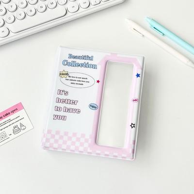60 Pockets Photo Album, Large Capacity PVC Photo Holder For Photocards, ID Cards & Instant Film, Durable Photocard Col 01
