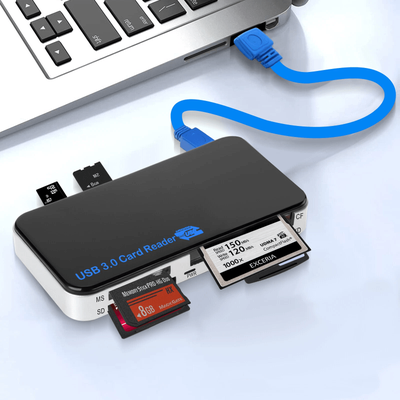 High Speed USB 3.0 Memory Card Reader Adapter, Compatible With SD, CF, MicroSD, USB Multi Card Hub For PC And Mac High Speed USB 3.0 Memory Card Reader Adapter, Compatible With SD, CF, MicroSD, USB Multi Card Hub For PC And Mac