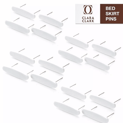 Bed Skirt Dust Ruffle Pins 16 Pack Double Prong Holders For Secure Bedskirt Placement Bed Skirt Dust Ruffle Pins 16 Pack Double Prong Holders For Secure Bedskirt Placement