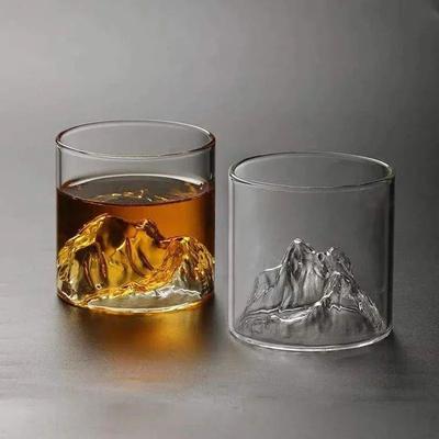 Creative Glass Mountain Viewing Cup Japanese Inspired Mountain Teacup For Tea, Wine Beverages High Beauty Water Mug s