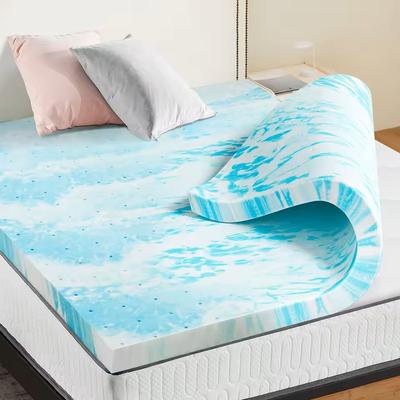 Gel Memory Foam Mattress Topper Full Size 2 Or 3 Inch Cooling Breathable Bed Layer 3ln Twin