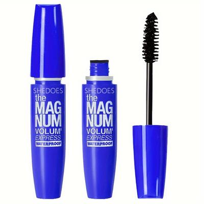 Black Mascara Thickening & Lengthening, Waterproof Liquid Fiber Mascara For Natural Curling Lashes blue