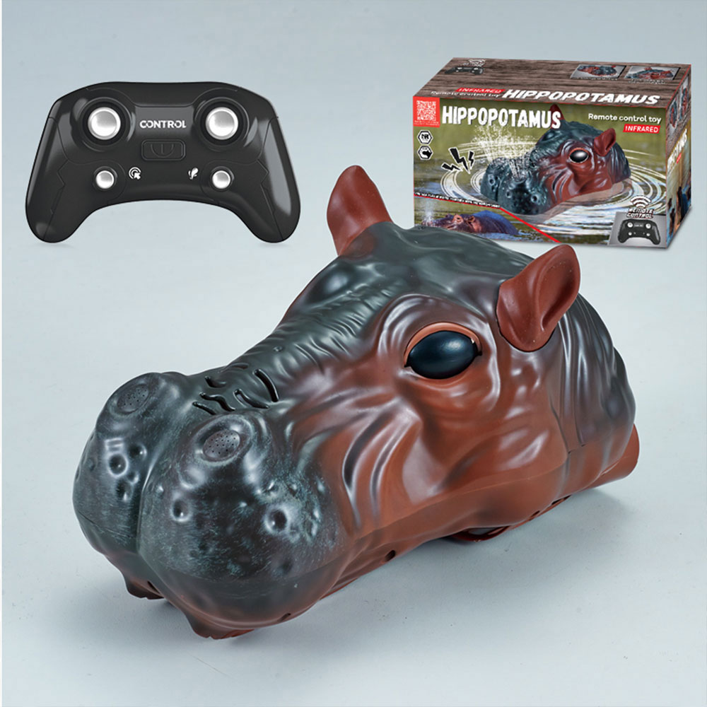 2.4GHz RC Hippo Boat With Water Spray Double Propeller Electric Toy Gift VG206 2.4GHz RC Hippo Boat With Water Spray Double Propeller Electric Toy Gift VG206