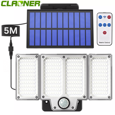 Solar Wall Light With Remote, LED Garden Security Flood Lamp Indoors & Outdoors Solar Wall Light With Remote, LED Garden Security Flood Lamp Indoors & Outdoors