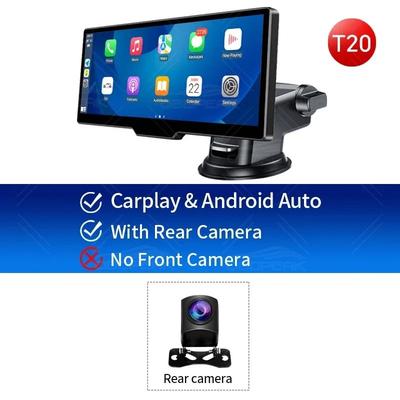 OBDPEAK T20 Smart Rearview Dash Cam With 10.26 Inch Touchscreen Car DVR And GPS Navigation no Tf Card with Rear Cam