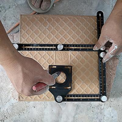 Heavy Duty Aluminum Folding Ruler, Precision DIY Positioning Tool For Carpentry, Punching & Construction Projects Heavy Duty Aluminum Folding Ruler, Precision DIY Positioning Tool For Carpentry, Punching & Construction Projects