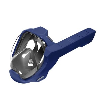 Snorkel Mask Full Face With Dry Breathing System And Panoramic View l xl navy Blue