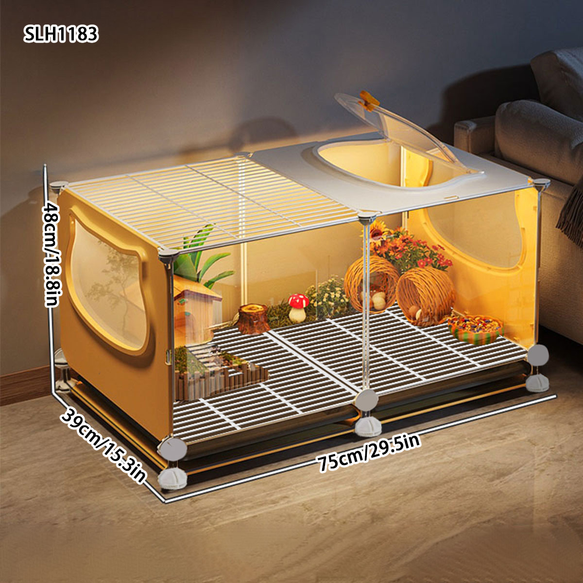 Indoor Rutin Chicken Cage For Quail Poultry, Large Winter Pet Raising Box Landscaping Viewing Hut For Backyard Chicken slh1183 diy Cage