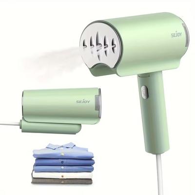 Sejoy Handheld Travel Garment Steamer 1000W Portable Fabric Wrinkle Remover light Green