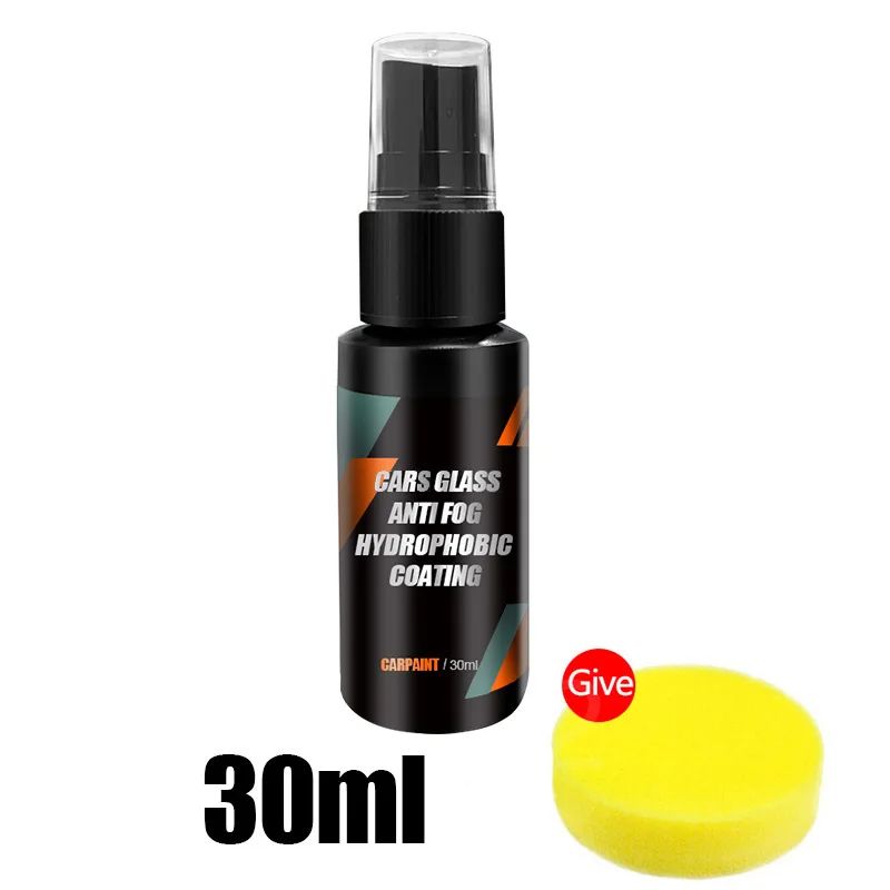Car Glass Anti Rain Water Spray Repellent Nano Coating Hydrophobic Waterproof Agent For Windshield & Mirrors 30ml