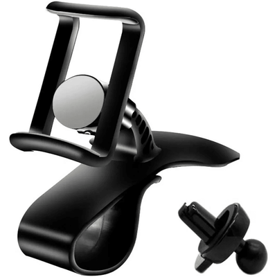 Universal Car Phone Mount Holder, HUD Dashboard & Vent Clip Stand For GPS & Smartphones Universal Car Phone Mount Holder, HUD Dashboard & Vent Clip Stand For GPS & Smartphones