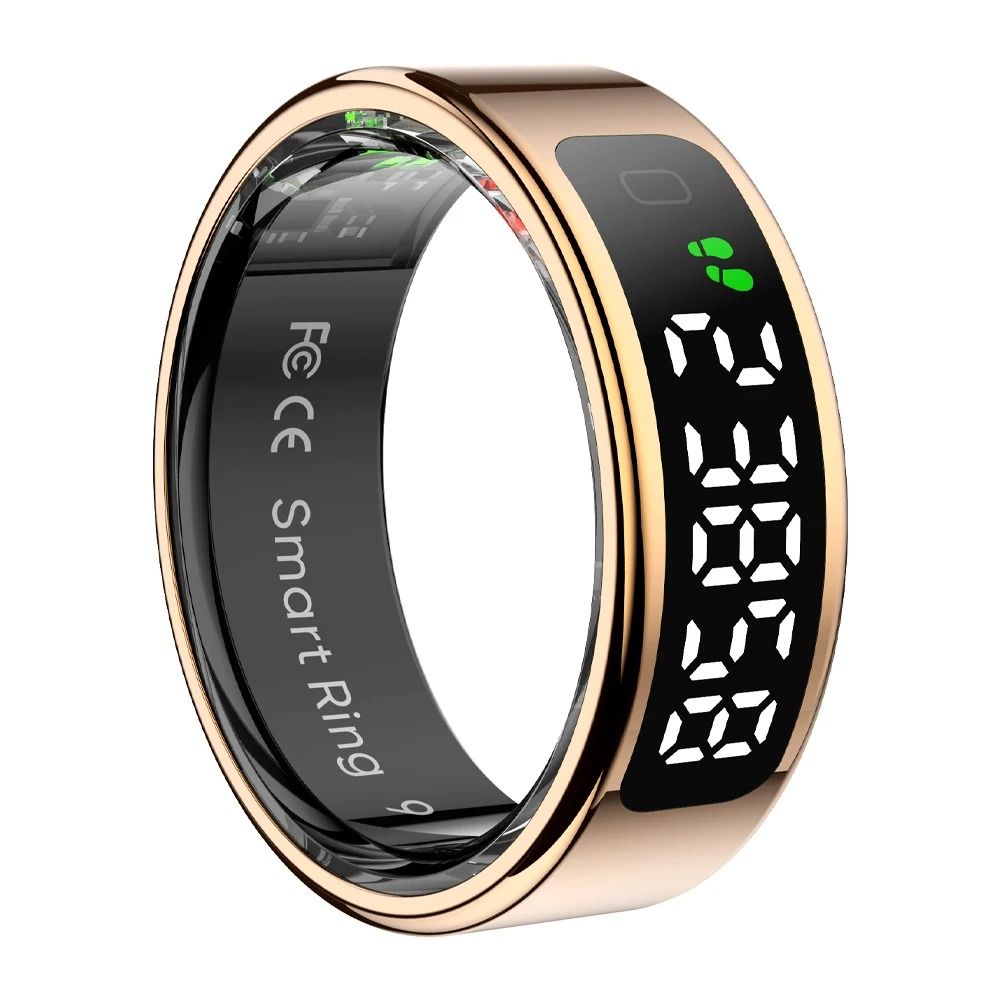 COLMI R12 Smart Ring With Touch Display Health Tracking And Wireless Charging 7 gold
