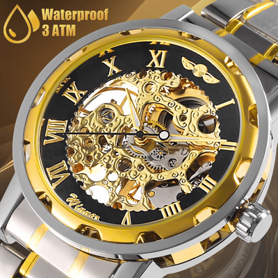 Mens Luxury Watch Waterproof Stainless Steel Automatic Mechanical Wristwatch With Roman Numerals And Luminous Hands Mens Luxury Watch Waterproof Stainless Steel Automatic Mechanical Wristwatch With Roman Numerals And Luminous Hands