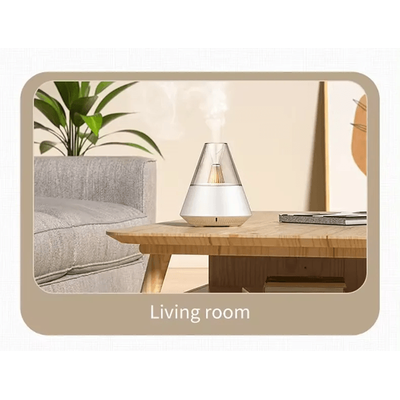 Portable USB Aroma Diffuser Cold Mist Humidifier With Remote Control For Home, Office, Or Bedroom white