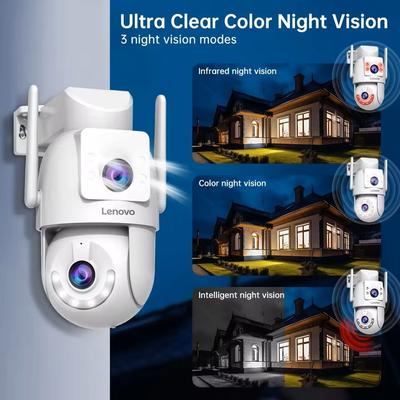 SecureView 4K Dual Lens PTZ WiFi Security Camera Smart Auto Tracking With 5GHz Connectivity uk Plug 6mp Add 64g