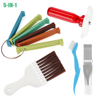 Air Conditioner Fin Cleaner Set, Condenser Fin Comb & Straightener Cleaning Brush Tool Kit For AC Maintenance Air Conditioner Fin Cleaner Set, Condenser Fin Comb & Straightener Cleaning Brush Tool Kit For AC Maintenance