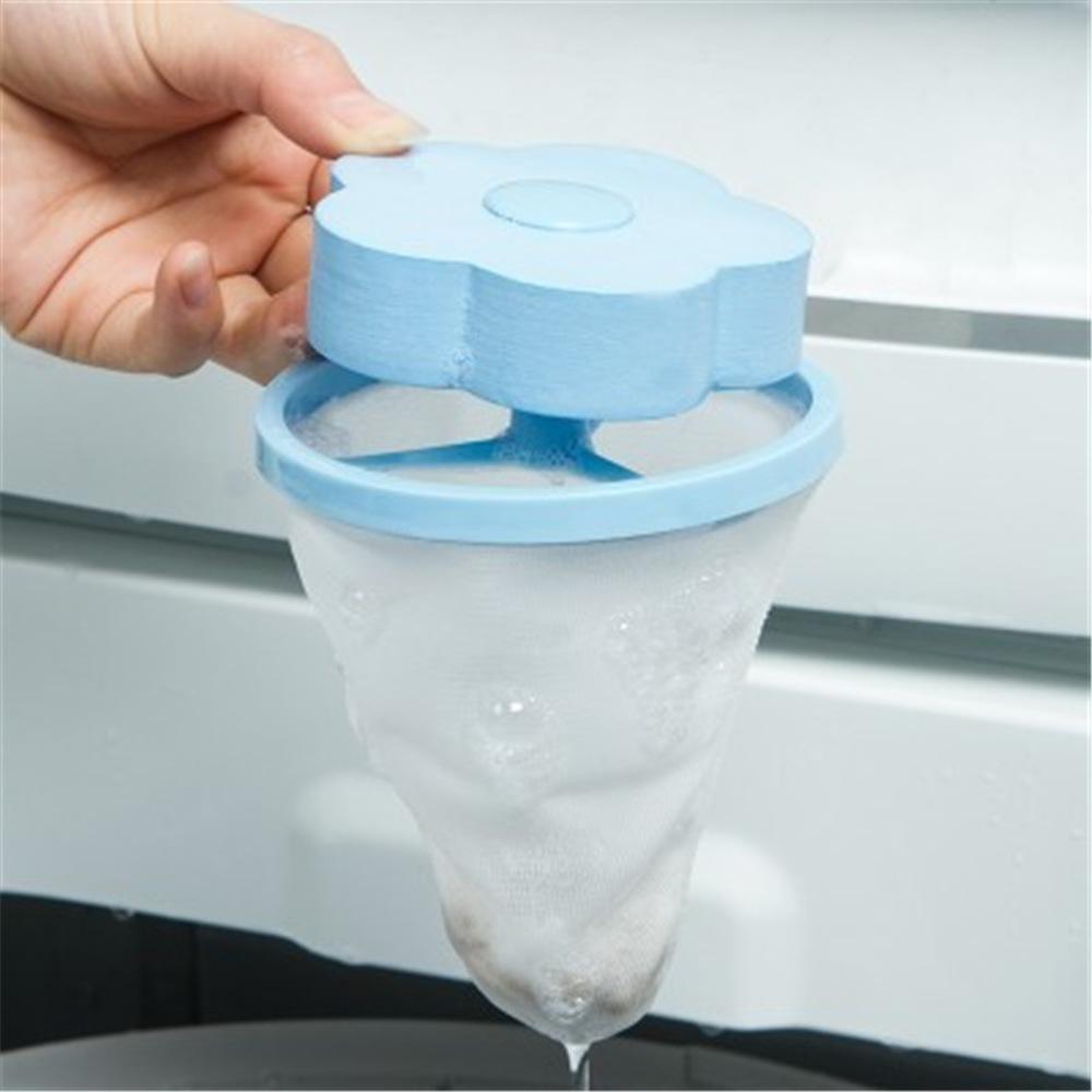 Best Washing Machine Lint Catcher Daisy Laundry Hair & Lint Trap For Washers Blue (1 Pack)