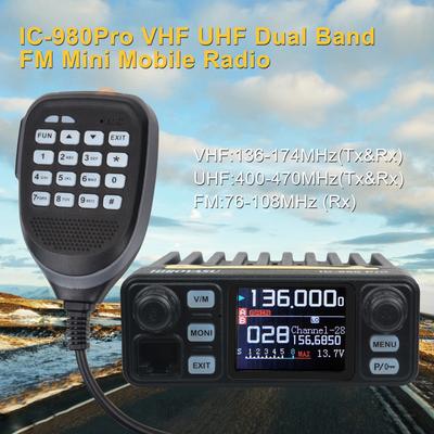 VHF UHF Dual Band Walkie Talkie Mobile Radio, Mini Car Transceiver With Noise Reduction Dual Watch & Vox Scramble VHF UHF Dual Band Walkie Talkie Mobile Radio, Mini Car Transceiver With Noise Reduction Dual Watch & Vox Scramble
