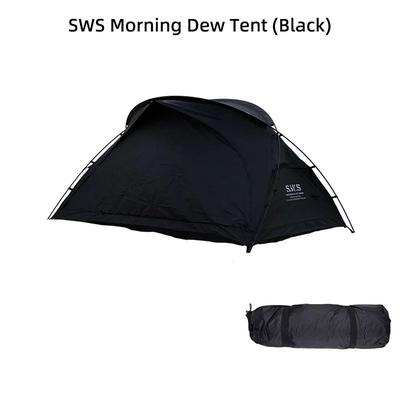 WELLHIKE Lightweight Outdoor Hiking Tent, Travel & Backpacking Camping Equipment For Sun And Rain Protection In Field black