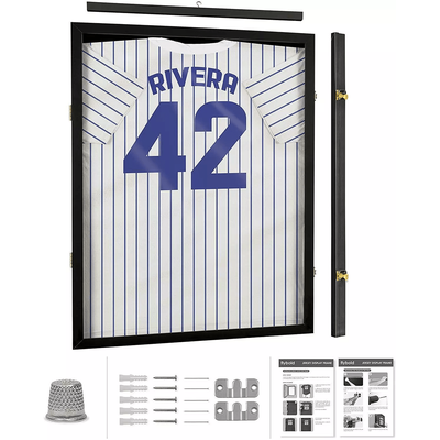 Lockable Football Jersey Display Frame Case Pro UV Protection Shadow Box With Hanger For Hockey, Baseball,Sport Shirts Lockable Football Jersey Display Frame Case Pro UV Protection Shadow Box With Hanger For Hockey, Baseball,Sport Shirts